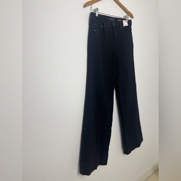 NEW J.Crew Black Mid Rise Denim Trouser In 1996 Semi-Stretch Jeans Size 26T - Picture 7 of 13